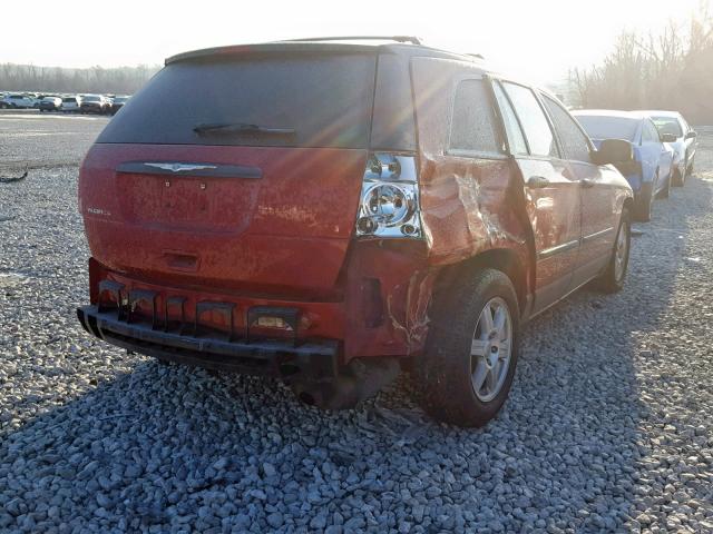 2A4GM48406R908202 - 2006 CHRYSLER PACIFICA RED photo 4