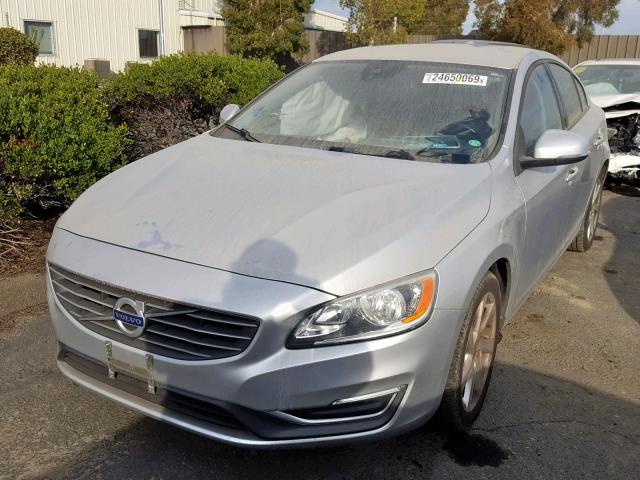 YV1612FH0E1279400 - 2014 VOLVO S60 T5 SILVER photo 2