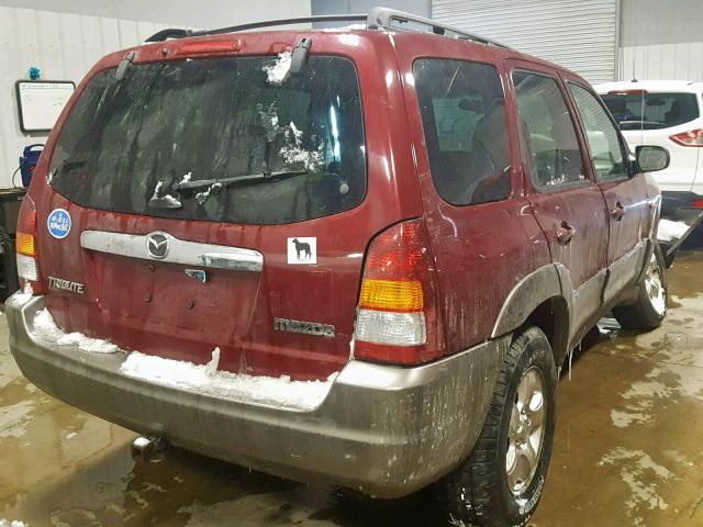 4F2CZ96133KM41900 - 2003 MAZDA TRIBUTE ES 红色 照片 4