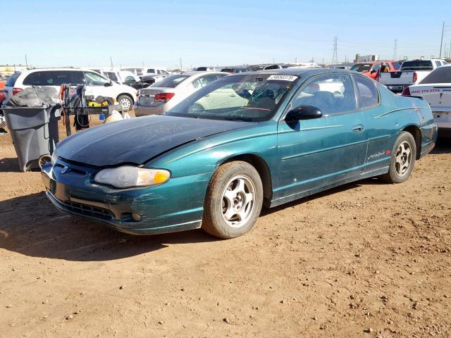 2G1WX15K719167395 - 2001 CHEVROLET MONTE CARL GREEN photo 2