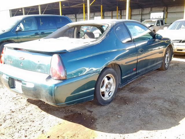 2G1WX15K719167395 - 2001 CHEVROLET MONTE CARL GREEN photo 4