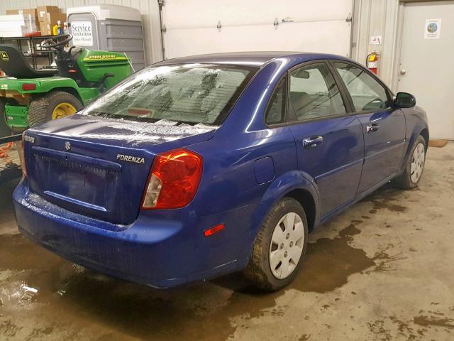 KL5JD56Z88K830873 - 2008 SUZUKI FORENZA BA BLUE photo 4