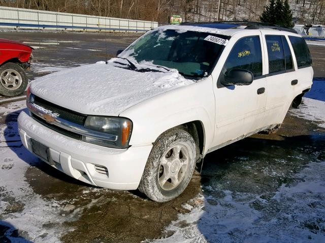 1GNDT13S972209397 - 2007 CHEVROLET TRAILBLAZE WHITE photo 2