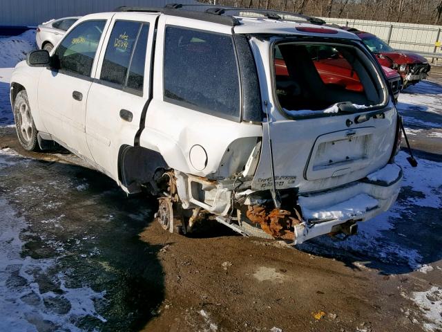 1GNDT13S972209397 - 2007 CHEVROLET TRAILBLAZE WHITE photo 3