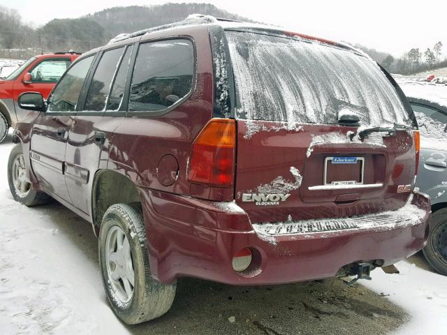 1GKDT13S352304533 - 2005 GMC ENVOY BURGUNDY photo 3