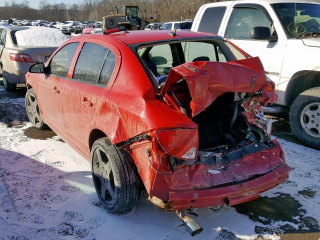 1G1AF5F50A7194601 - 2010 CHEVROLET COBALT 2LT RED photo 3