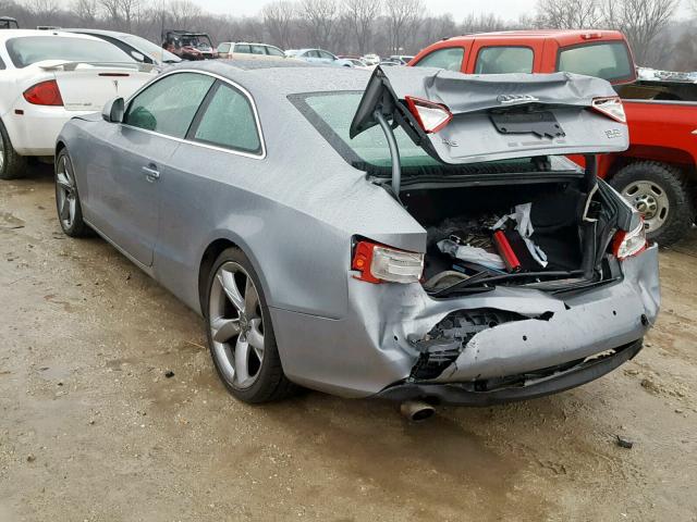 WAUDK78T78A034197 - 2008 AUDI A5 QUATTRO GRAY photo 3