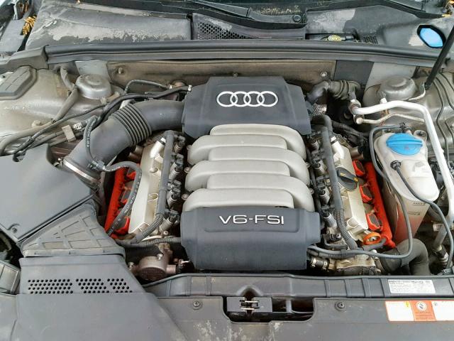 WAUDK78T78A034197 - 2008 AUDI A5 QUATTRO GRAY photo 7