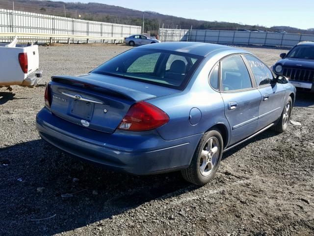 1FAFP55S32A241549 - 2002 FORD TAURUS SES BLUE photo 4