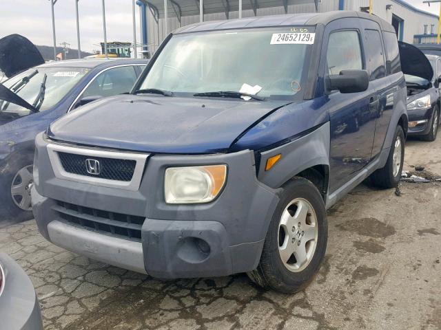 5J6YH18283L001689 - 2003 HONDA ELEMENT DX BLUE photo 2