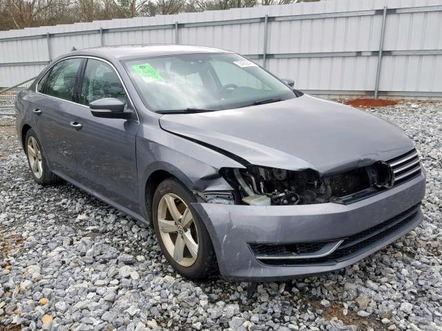 1VWBH7A30DC104511 - 2013 VOLKSWAGEN PASSAT SE GRAY photo 1