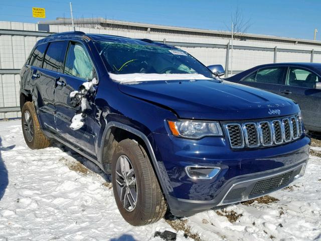 1C4RJFBG5JC334297 - 2018 JEEP GRAND CHER BLUE photo 1