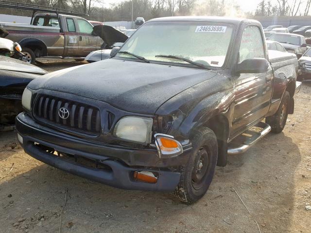 5TENL42N01Z729940 - 2001 TOYOTA TACOMA BLACK photo 2