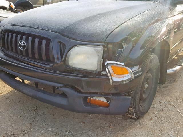 5TENL42N01Z729940 - 2001 TOYOTA TACOMA BLACK photo 9