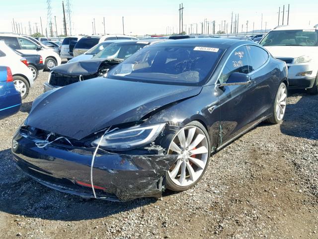 5YJSA1E43GF140613 - 2016 TESLA MODEL S შავი ფოტო 2