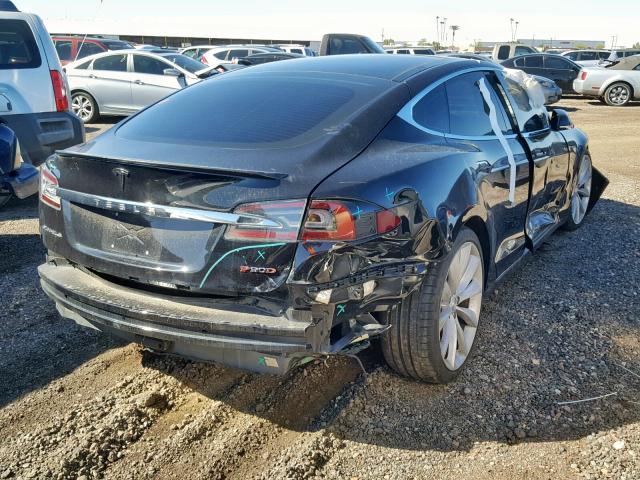 5YJSA1E43GF140613 - 2016 TESLA MODEL S შავი ფოტო 4