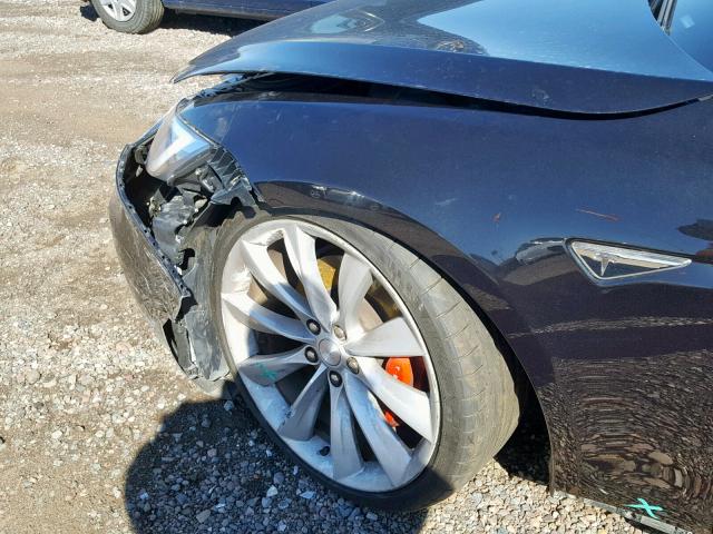 5YJSA1E43GF140613 - 2016 TESLA MODEL S შავი ფოტო 6