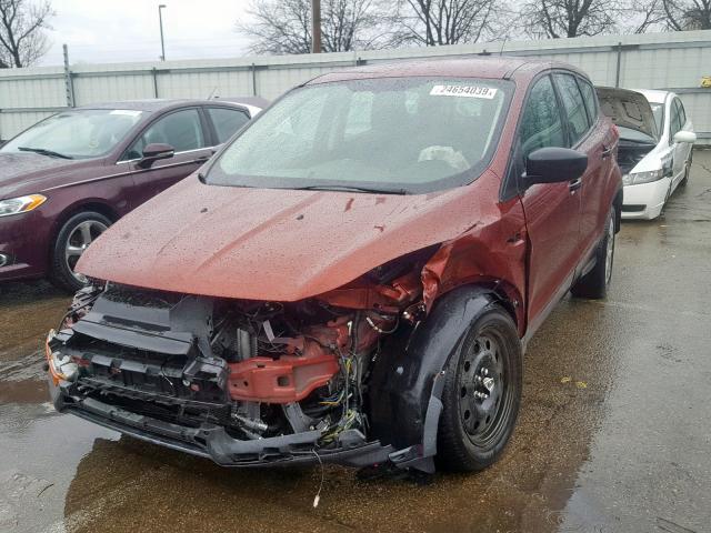 1FMCU0F77EUB48647 - 2014 FORD ESCAPE S ORANGE photo 2