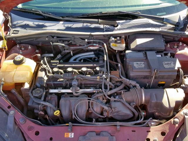 1FAFP34N37W267319 - 2007 FORD FOCUS ZX4 BURGUNDY photo 7