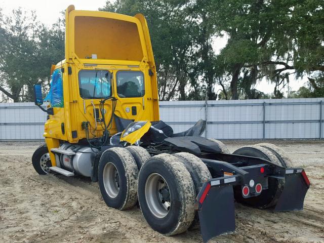 1FUJGEDV0DSBU6696 - 2013 FREIGHTLINER CASCADIA 1 YELLOW photo 3