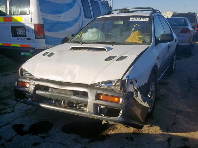 JF1GF4859WH813650 - 1998 SUBARU IMPREZA OU WHITE photo 2