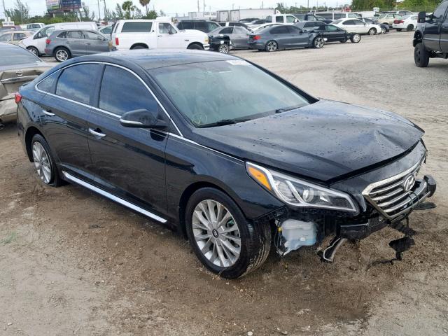 5NPE34AFXFH164004 - 2015 HYUNDAI SONATA SPO BLACK photo 1