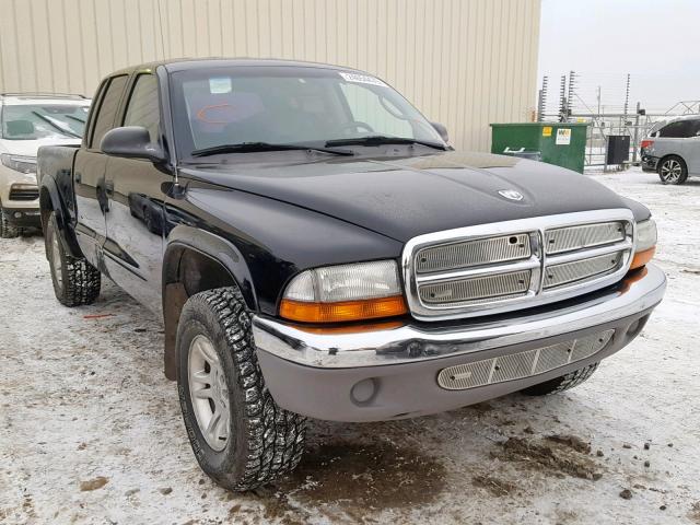 1D7HG48X43S375976 - 2003 DODGE DAKOTA QUA BLACK photo 1