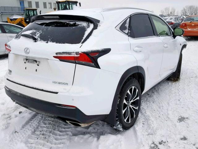 JTJBARBZ2H2130249 - 2017 LEXUS NX 200T WHITE photo 4