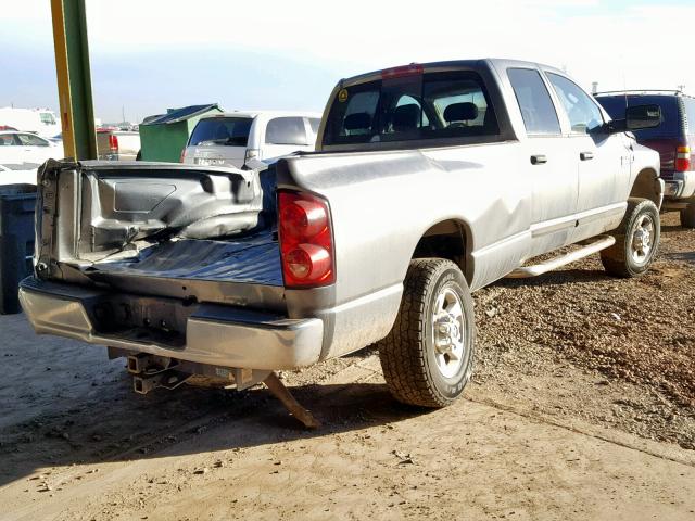 1D7KS28C27J535368 - 2007 DODGE RAM 2500 S GRAY photo 4