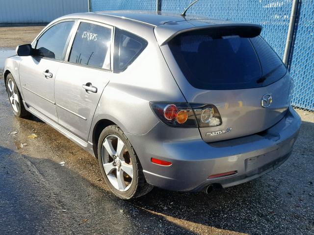 JM1BK343541200302 - 2004 MAZDA 3 HATCHBAC GRAY photo 3