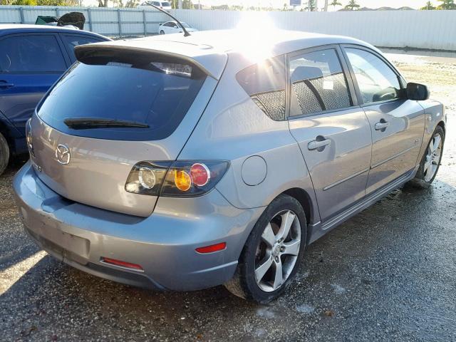 JM1BK343541200302 - 2004 MAZDA 3 HATCHBAC GRAY photo 4