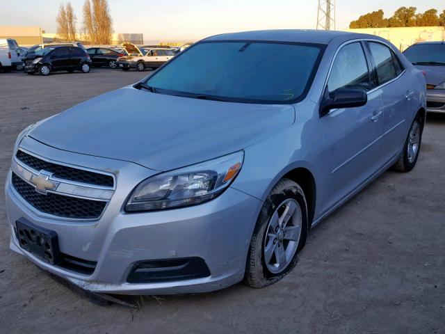1G11B5SA3DF232119 - 2013 CHEVROLET MALIBU LS GRAY photo 2