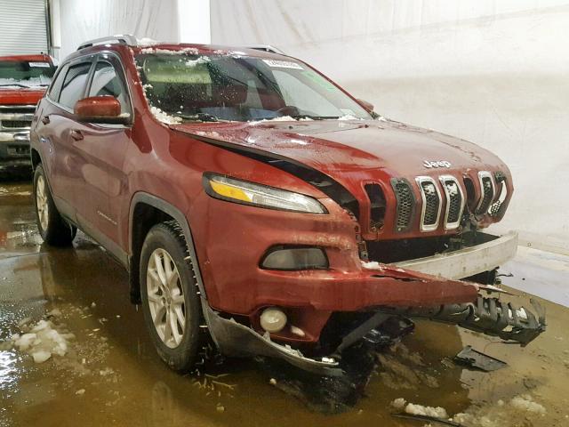 1C4PJMCB8FW672653 - 2015 JEEP CHEROKEE L BURGUNDY photo 1