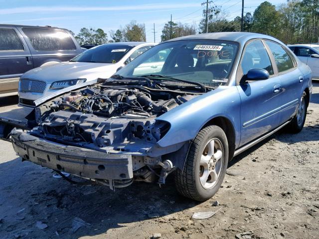 1FAFP55U04A120367 - 2004 FORD TAURUS SES BLUE photo 2