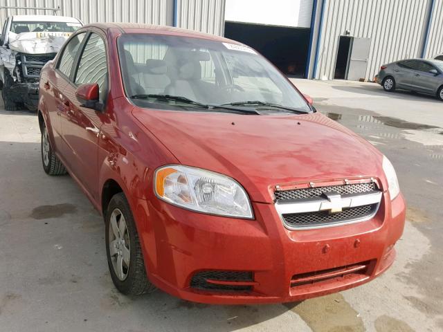 KL1TD5DEXAB087794 - 2010 CHEVROLET AVEO LS RED photo 1