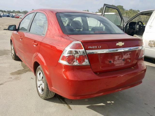 KL1TD5DEXAB087794 - 2010 CHEVROLET AVEO LS RED photo 3