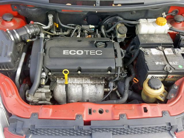 KL1TD5DEXAB087794 - 2010 CHEVROLET AVEO LS RED photo 7