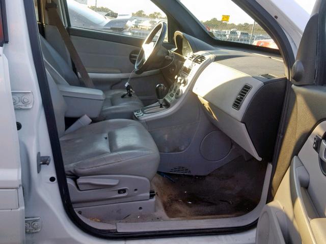 2CNDL73F356200317 - 2005 CHEVROLET EQUINOX LT WHITE photo 5