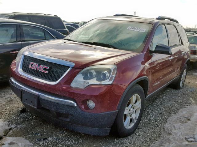 1GKER13778J111441 - 2008 GMC ACADIA SLE RED photo 2