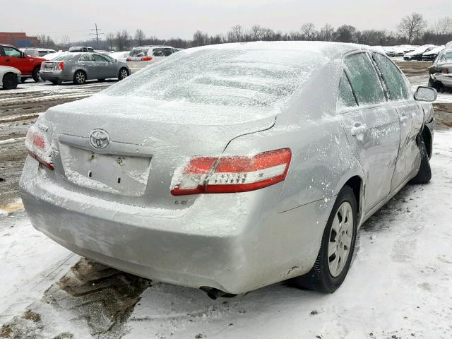 4T1BF3EK8AU021154 - 2010 TOYOTA CAMRY BASE SILVER photo 4