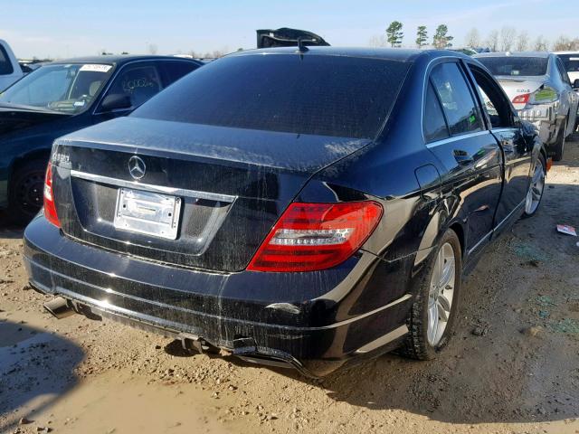 WDDGF4HB4EG161532 - 2014 MERCEDES-BENZ C 250 BLACK photo 4