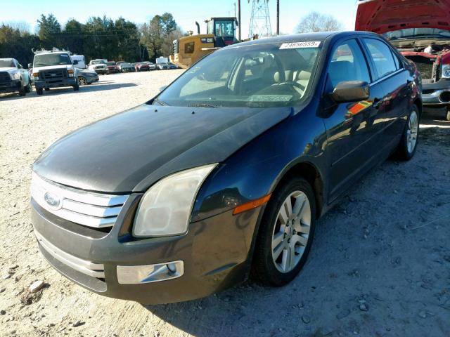 3FAFP08126R151150 - 2006 FORD FUSION SEL GRAY photo 2
