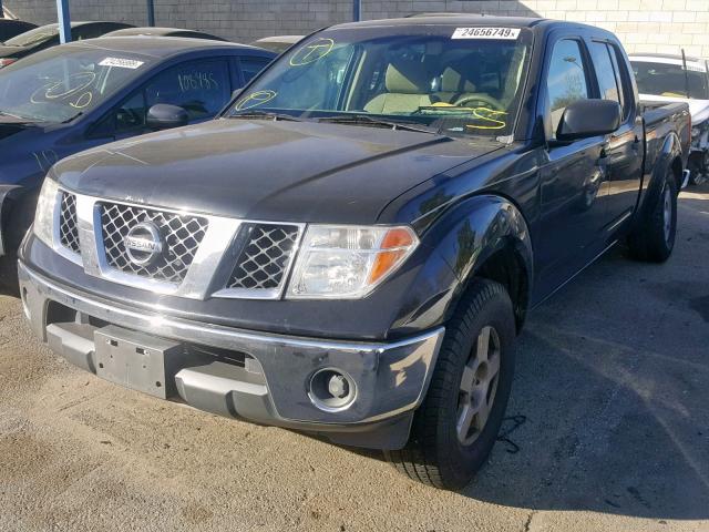 1N6AD09U17C404123 - 2007 NISSAN FRONTIER C BLACK photo 2