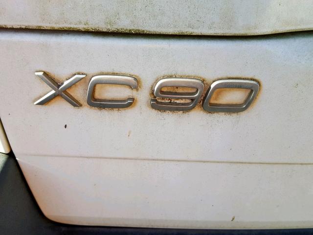 YV4CY592261256244 - 2006 VOLVO XC90 WHITE photo 9