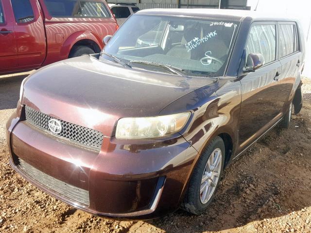 JTLKE50E791065961 - 2009 TOYOTA SCION XB MAROON photo 2