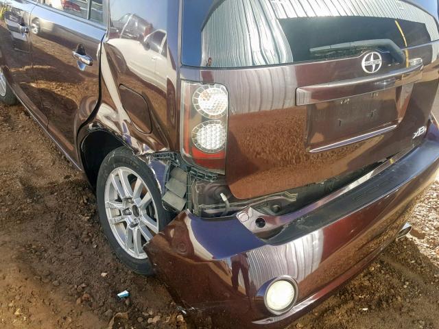 JTLKE50E791065961 - 2009 TOYOTA SCION XB MAROON photo 9