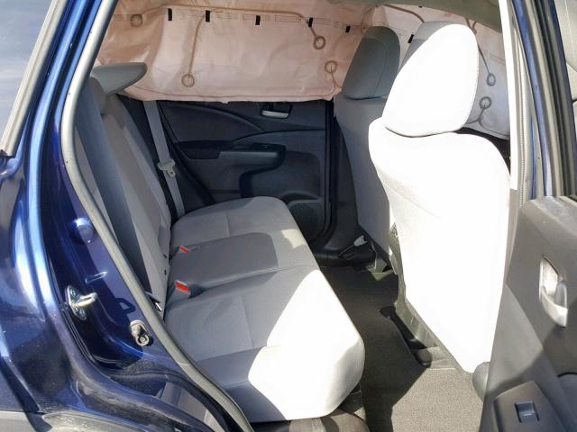 2HKRM4H45GH696166 - 2016 HONDA CR-V SE BLUE photo 6