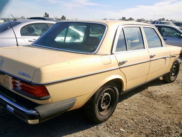 WDBAB23A3CB356805 - 1982 MERCEDES-BENZ 240 D TAN photo 4