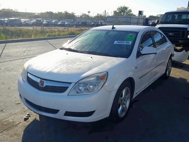 1G8ZS57B08F244384 - 2008 SATURN AURA XE WHITE photo 2