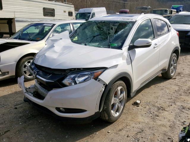 3CZRU6H76GM771046 - 2016 HONDA HR-V EXL WHITE photo 2